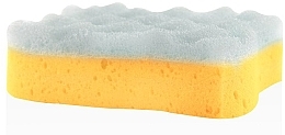 Fragrances, Perfumes, Cosmetics Bath Sponge 6048, white-yellow - Donegal