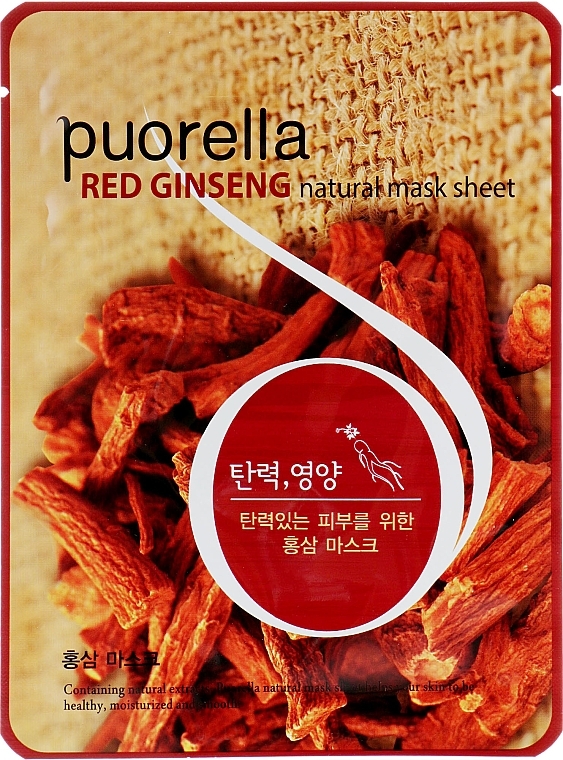 Ginseng Sheet Mask - Puorella Red Ginseng Mask Sheet — photo N11