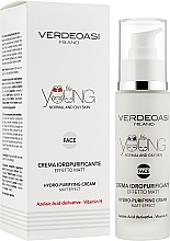 Cleansing & Hydrating Matte Cream - Verdeoasi Young Hydro-Purifying Cream Matt Effect — photo N2