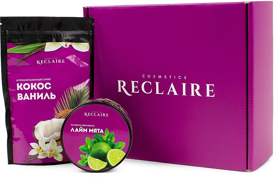 Dual Cold Anti-Cellulite Complex - Reclaire (scrub/250g + wrap/200ml) — photo N1