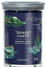 Fragrances, Perfumes, Cosmetics Scented Candle in Glass 'Lakefront Lodge', 2 wicks - Yankee Candle Singnature