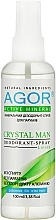 Fragrances, Perfumes, Cosmetics Deodorant Spray - Agor Activ Mineral Crystal Men