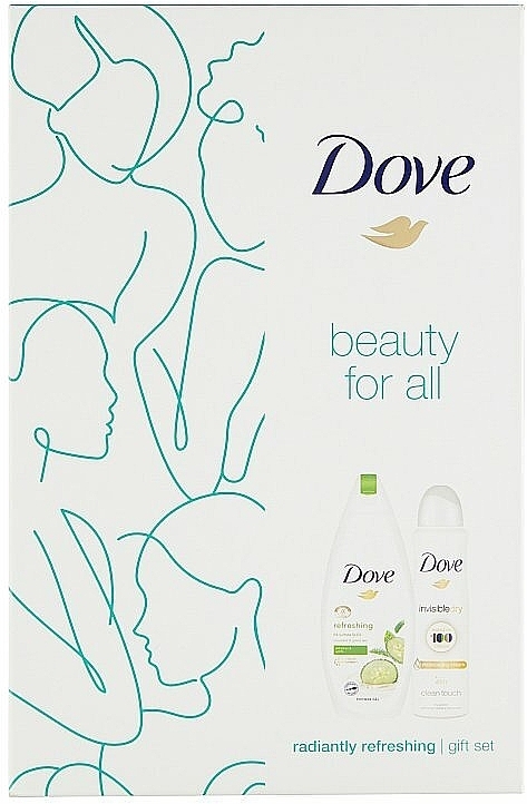 Set - Dove Radiantly Refreshing Gift Set (deo/150ml + sh/gel/250ml) — photo N1