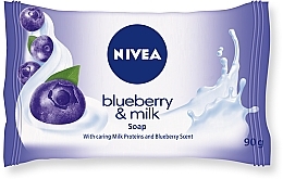 Fragrances, Perfumes, Cosmetics Moisturizing Soap "Blueberry & Milk" - NIVEA