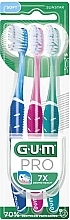 Toothbrush Set, 3 pcs. - Sunstar Gum Pro Soft Toothbrush Trio Pack — photo N1