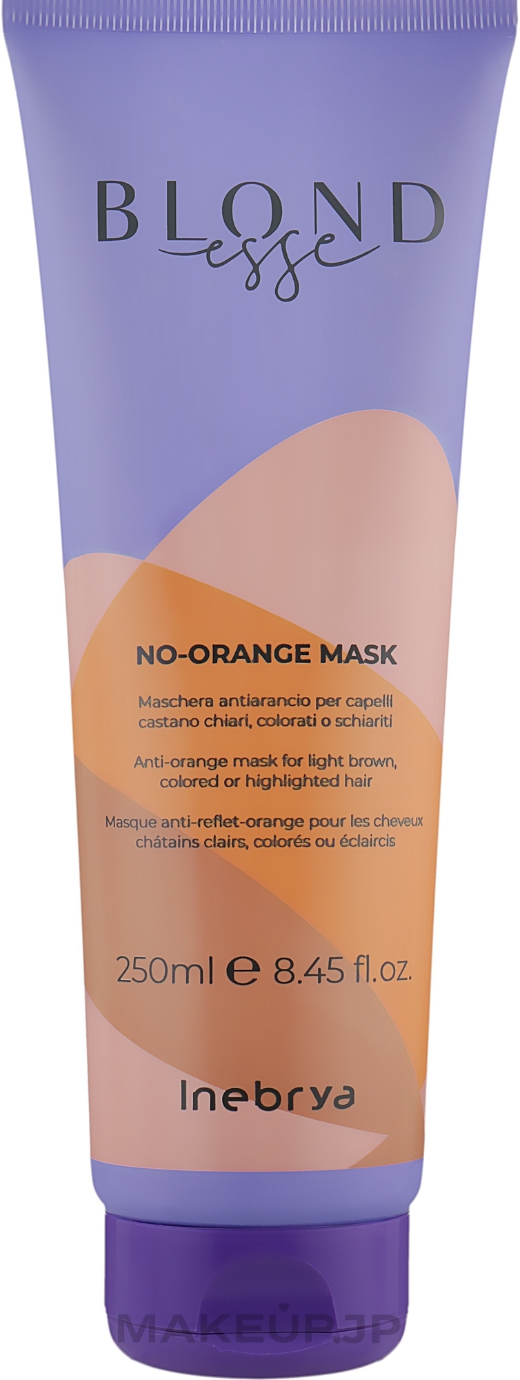 No-Orange Mask for Colored Hair - Inebrya Blondesse No-Orange Mask — photo 250 ml