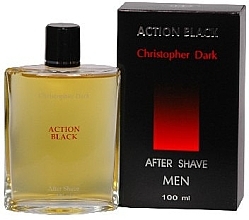 Fragrances, Perfumes, Cosmetics Christopher Dark Action Black - After Shave Lotion