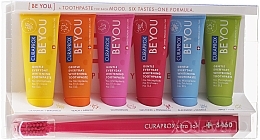 Set, crimson - Curaprox Be You (toothpaste/10mlx6 + toothbrush) — photo N1