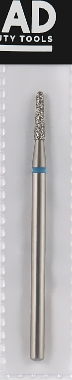 Diamond Nail File Drill Bit, rounded cone, L-8 mm, 1.8 mm, blue - Head The Beauty Tools — photo N1