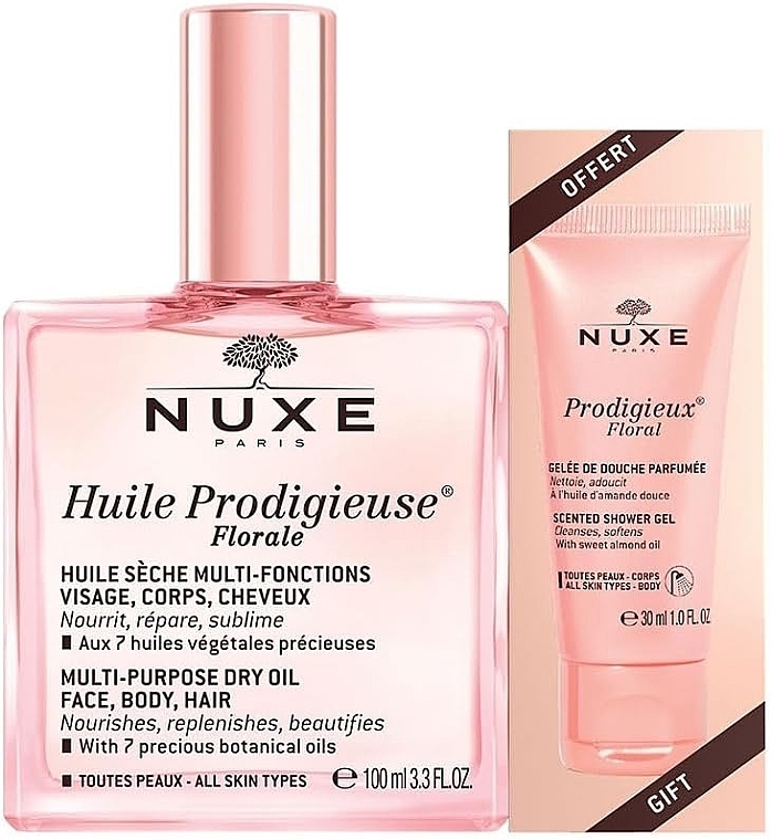 Set - Nuxe Huile Prodigieuse Florale (oil/100ml + sh/gel/30ml) — photo N1