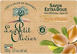 Extra Mild Soap with Argan Oil - Le Petit Olivier Vegetal Oils Soap Argan Oil — photo N1