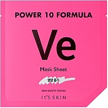 Fragrances, Perfumes, Cosmetics Facial Sheet Mask - It's Skin Power 10 Formula Ve Mask Sheet