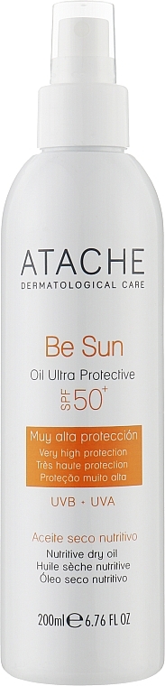 Rejuvenating Sunscreen Dry Body Oil - Atache Be Sun Oil Ultra Protective SPF50 — photo N1