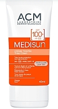 Fragrances, Perfumes, Cosmetics Face Foundation Sunscreen SPF 100+ - ACM Laboratoires Medisun Tinted Cream Light Tint SPF100