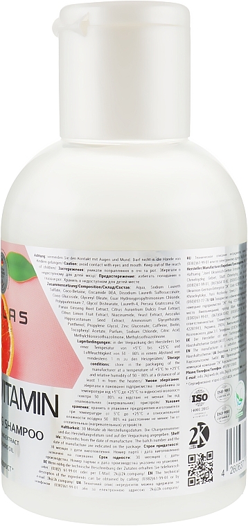 Multivitamin Energizing Shampoo with Ginseng Extract & Avocado Oil - Dalas Cosmetics Multivitamin — photo N2