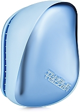 Compact Hair Brush - Tangle Teezer Compact Styler Sky Blue Delight Chrome — photo N1