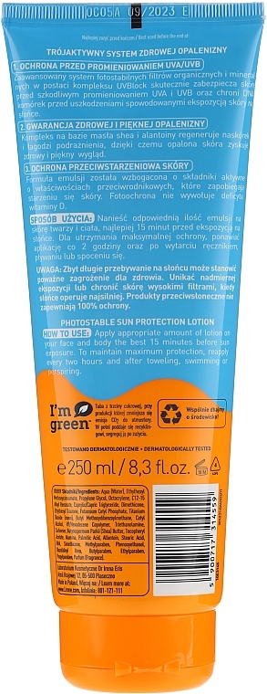 Sun Care Emulsion - Lirene Sun Care Moisturizing Emulsion SPF30 — photo N2