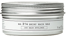 Medium Hold Shiny Hair Wax - Depot Hair Styling 314 Shiny Hair Wax — photo N2