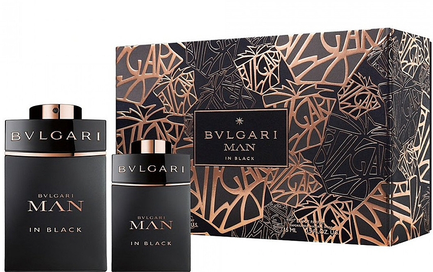 Bvlgari Man In Black - Set (edp/60ml + edp/15ml) — photo N1