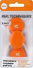 Makeup Sponge Set - Real Techiques Mini Miracle Concealer Puff Trio — photo N1