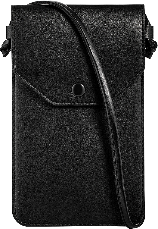 Crossbody Phone Case "Cross", black - MAKEUP Phone Case Crossbody Black — photo N4