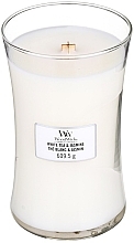 Scented Candle in Glass - WoodWick Hourglass Candle White Tea & Jasmine — photo N2