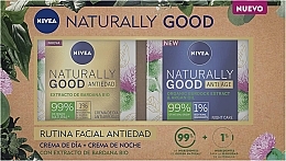 Fragrances, Perfumes, Cosmetics Set - Nivea Naturally Good Anti-Aging Facial Routine (cr/50ml + night/cr/50ml)