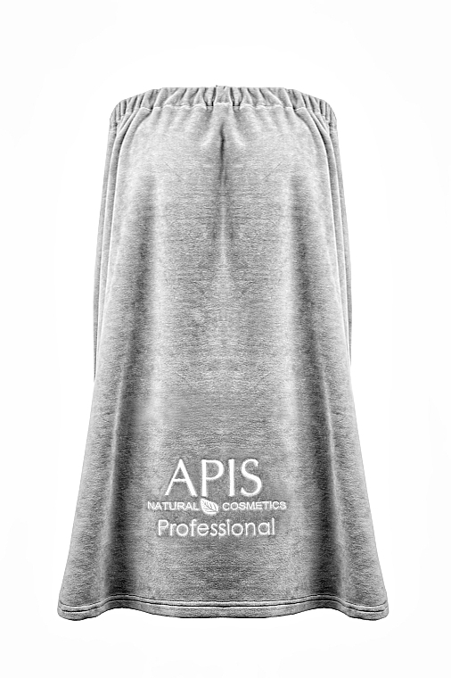 Cosmetic Cape, grey with logo - Apis — photo N1