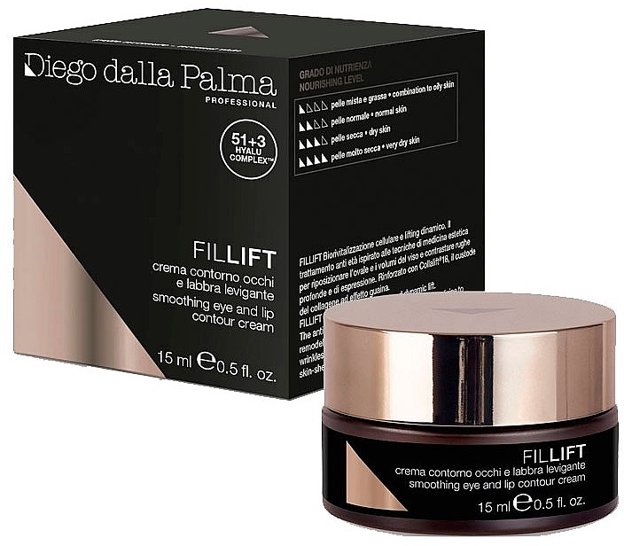 Lifting Eye & Lip Cream (jar) - Diego Dalla Palma Fillift Smoothing Eye & Lip Contour Cream — photo N1