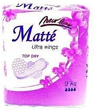 Fragrances, Perfumes, Cosmetics Sanitary Pads with Wings, 9 pcs. - Mattes Ultra Wings Top Dry
