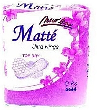 Sanitary Pads with Wings, 9 pcs. - Mattes Ultra Wings Top Dry — photo N1