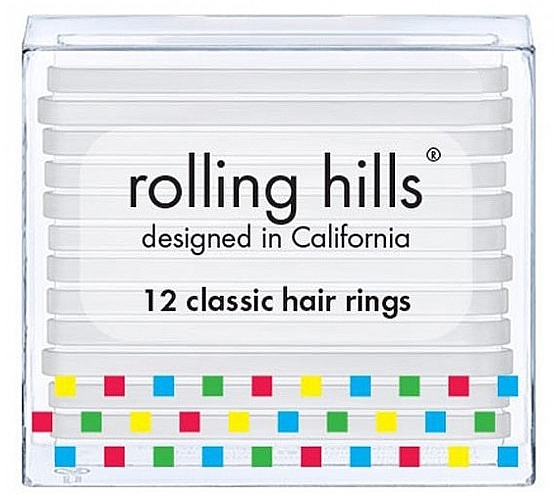 Hair Rings Set - Rolling Hills Classic Hair Rings Transparent — photo N1