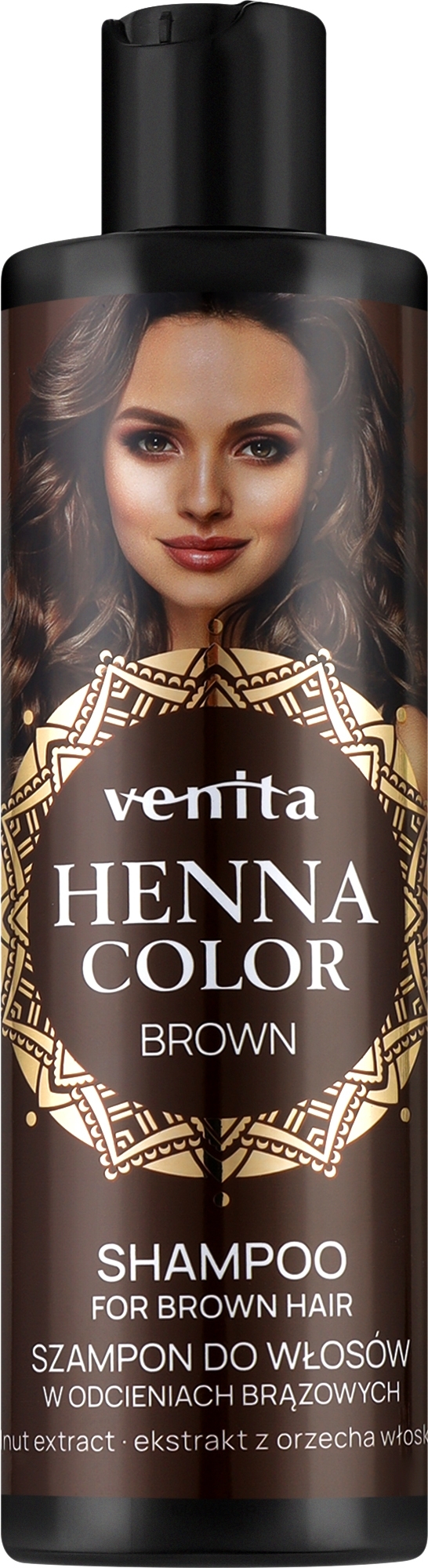 クルミエキス配合ダークヘア用シャンプー - Venita Henna Color Shampoo Brown — photo 300 ml