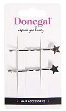 Fragrances, Perfumes, Cosmetics Hair Grips FA-5695, silver with stars - Donegal