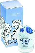 Fragrances, Perfumes, Cosmetics Scented Candle in Glass - Bomb Cosmetics Piped Candle Bluebell Woods