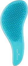 Fragrances, Perfumes, Cosmetics Hair Brush "Detangler Rubberised", 63916, blue with orange - Top Choice