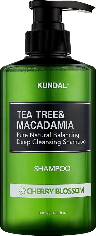 Cherry Blossom Shampoo - Kundal Tea Tree & Macadamia Deep Cleansing Shampoo — photo N1