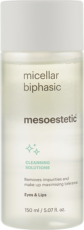 Biphasic Micellar Cleanser - Mesoestetic Micellar Biphasic Cleaning Solutions Eyes&Lips — photo N1