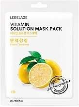 Fragrances, Perfumes, Cosmetics Facial Sheet Mask - Lebelage Vitamin Solution Mask