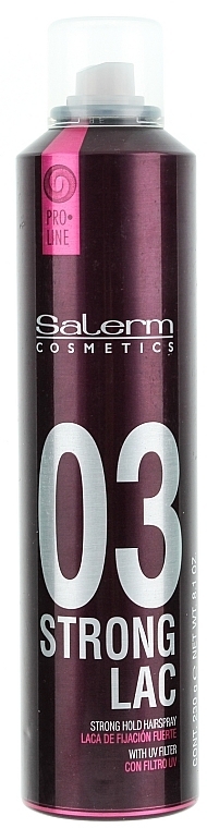 Strong Hold Hair Spray - Salerm Pro Line Strong Lac — photo N1