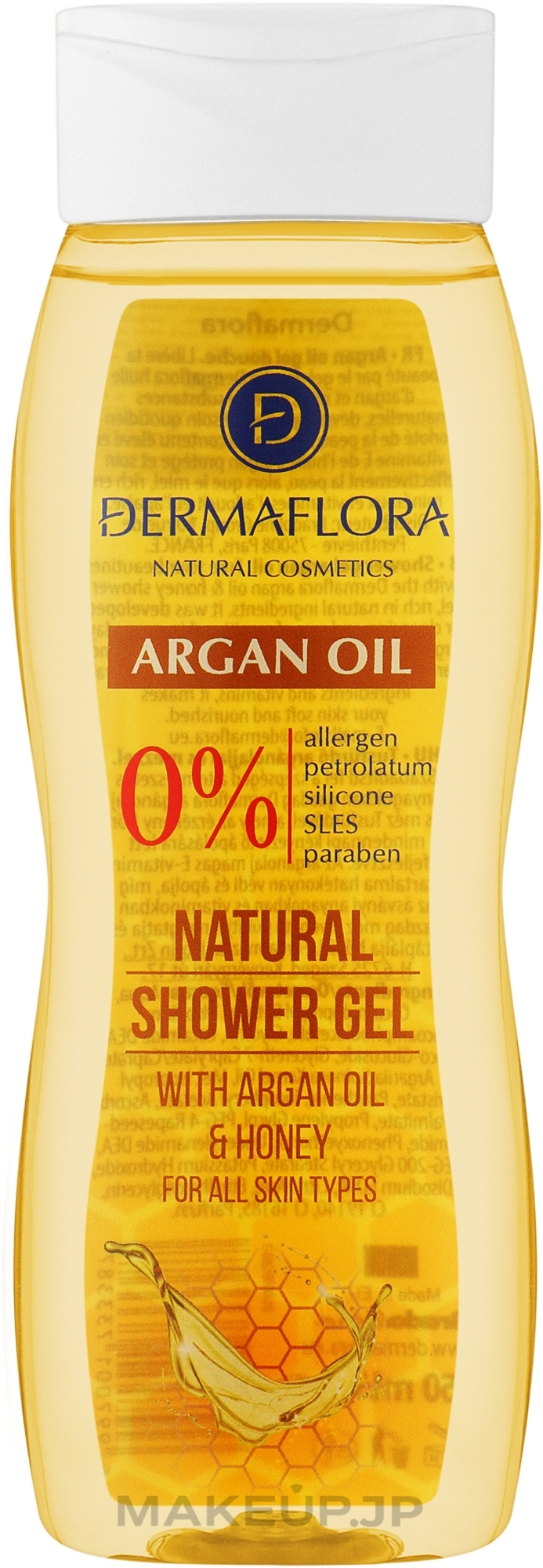 Shower Gel - Dermaflora Natural Shower Gel With Argan Oil — photo 250 ml