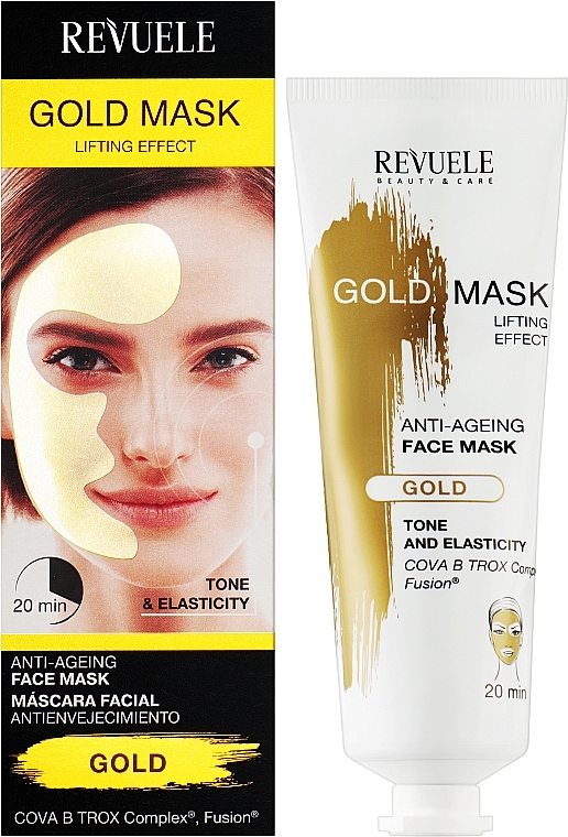 Anti-Aging Active Face Mask - Revuele Anti-Age Gold Lifting Effect Mask — photo N2