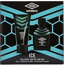 Fragrances, Perfumes, Cosmetics Umbro Ice - Set (edt/100ml + sh/gel/150ml)