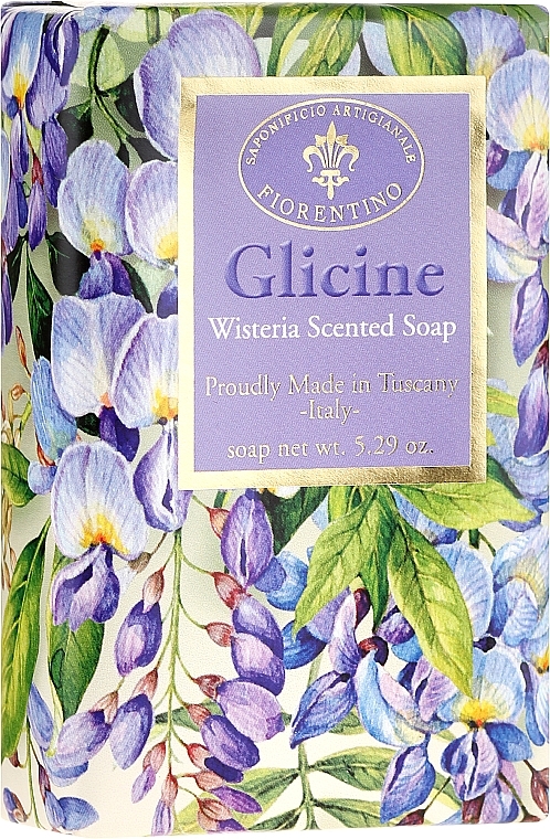 Natural Soap "Wisteria" - Saponificio Artigianale Fiorentino Masaccio Wisteria Soap — photo N1