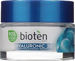 Fragrances, Perfumes, Cosmetics Anti-Wrinkle Night Cream 35+ - Bioten Hyaluronic 3D Night Cream