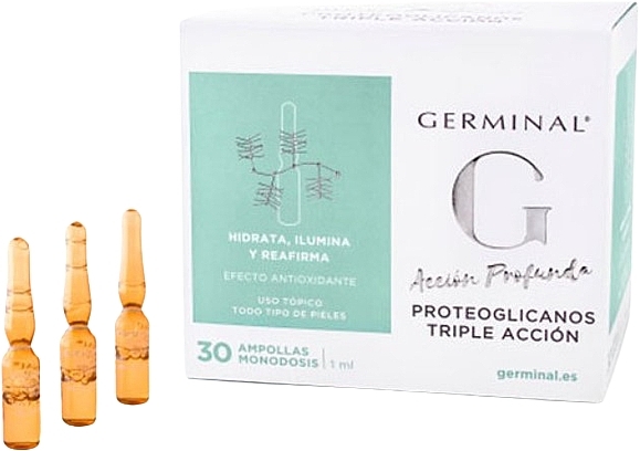 Triple Action Face Ampoules with Proteglycans - Germinal Proteoglicanos Triple Action Ampoules — photo N1