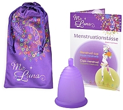 Fragrances, Perfumes, Cosmetics Menstrual Cup with Ball Stem, M-size, purple - MeLuna Classic Menstrual Cup Ball