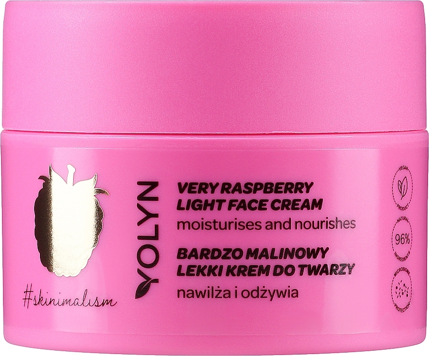 Raspberry Moisturizing Face Cream - Yolyn Very Raspberry Face Cream — photo N1