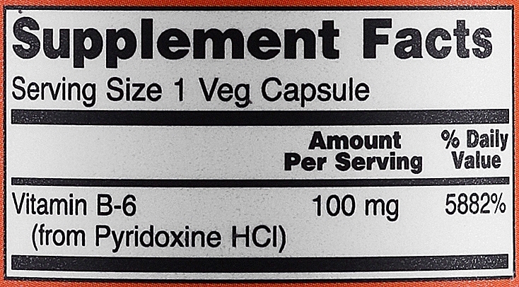 Vitamin B6, 100 mg - Now Foods Vitamin B6 — photo N6