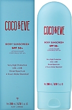 Fragrances, Perfumes, Cosmetics Body Sunscreen - Coco & Eve Body Sunscreen SPF 50+ Very High Protection UVA + UVB 4 Hours Water Resistant